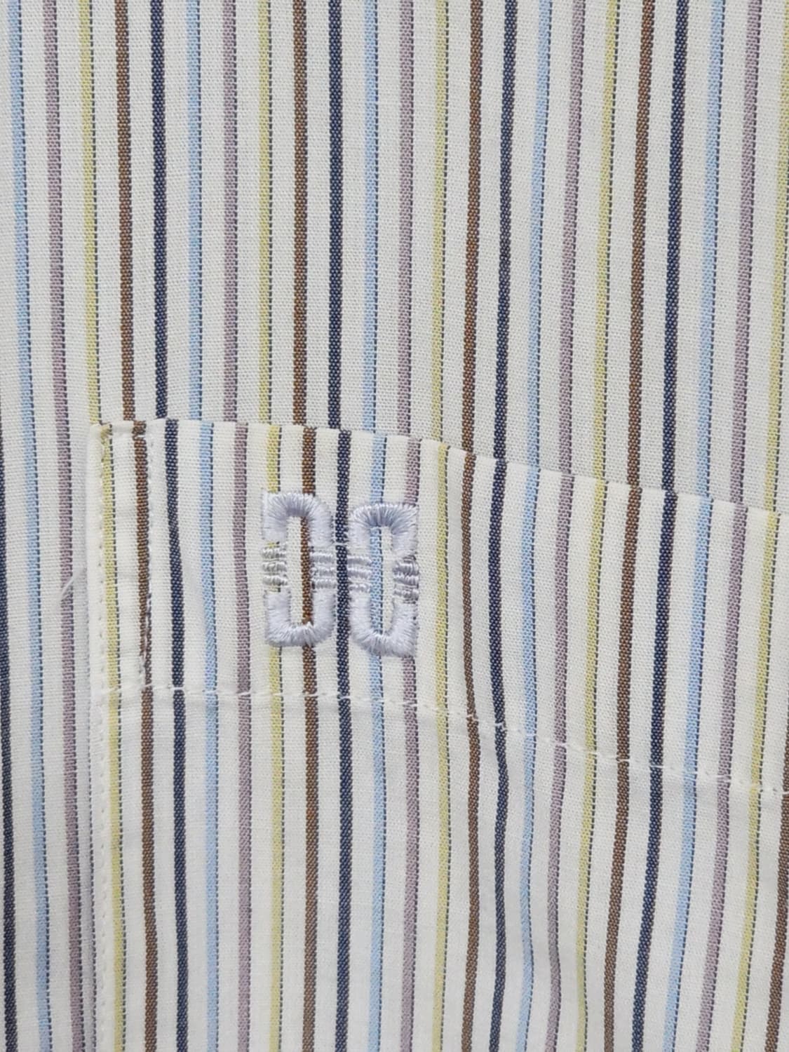 (105) 닥스 반팔셔츠 스트라이프 체크 남방 포켓  상품이미지4