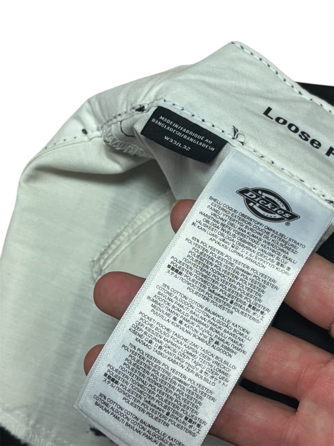 디키즈 더블니 블랙 워크팬츠 상품이미지10