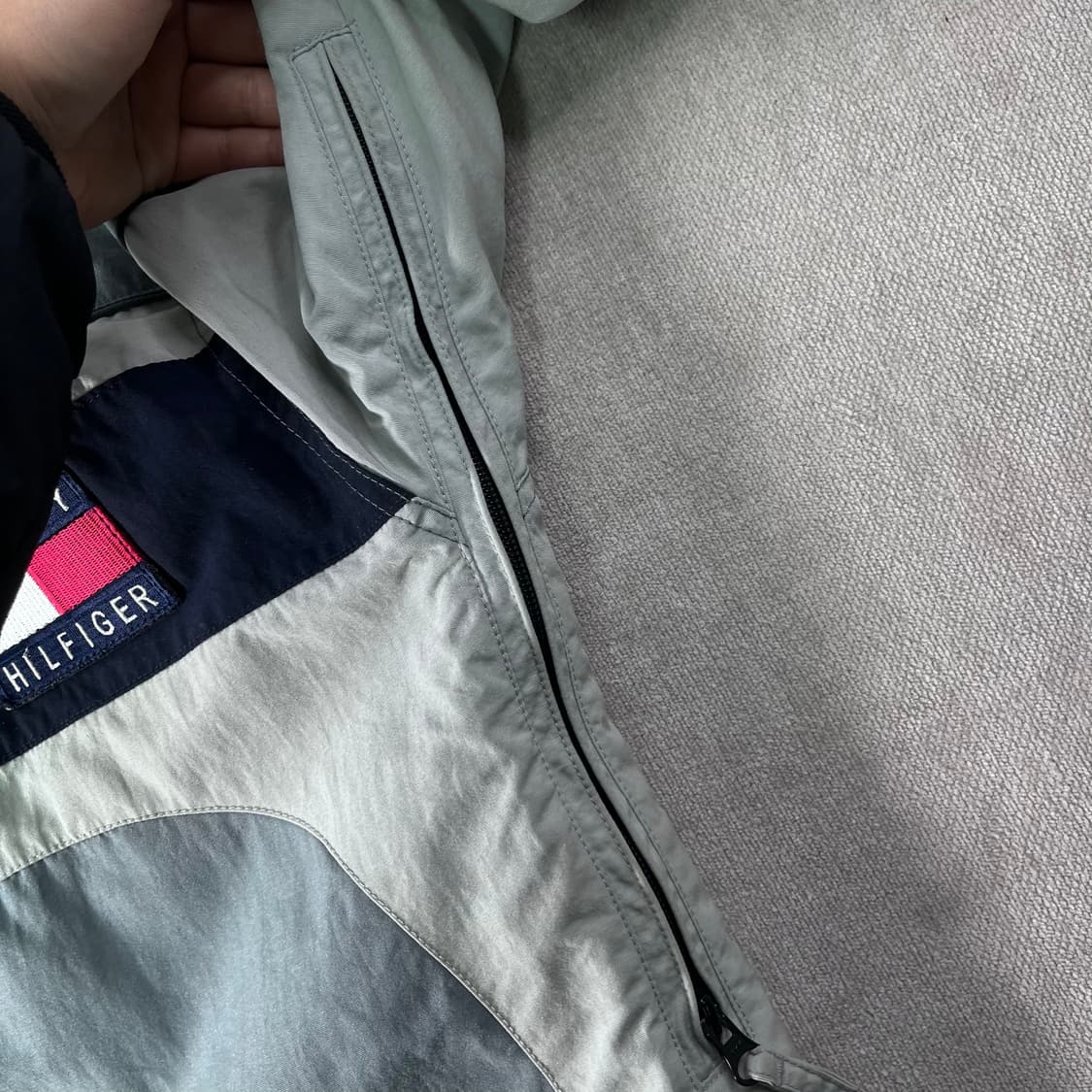 100 타미힐피거 투웨이 고프코어 바람막이 자켓  상품이미지5