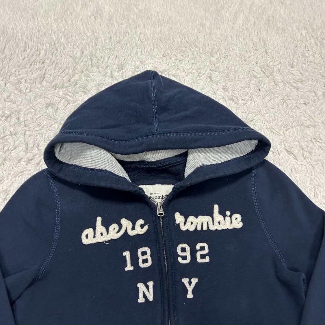 Abercrombie Navy Zip Hoodie 상품이미지5