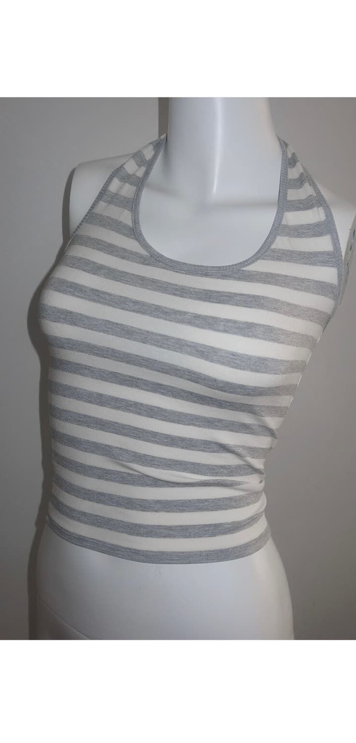 엔젤넘버555angelwing halter top (light grey) 상품이미지1