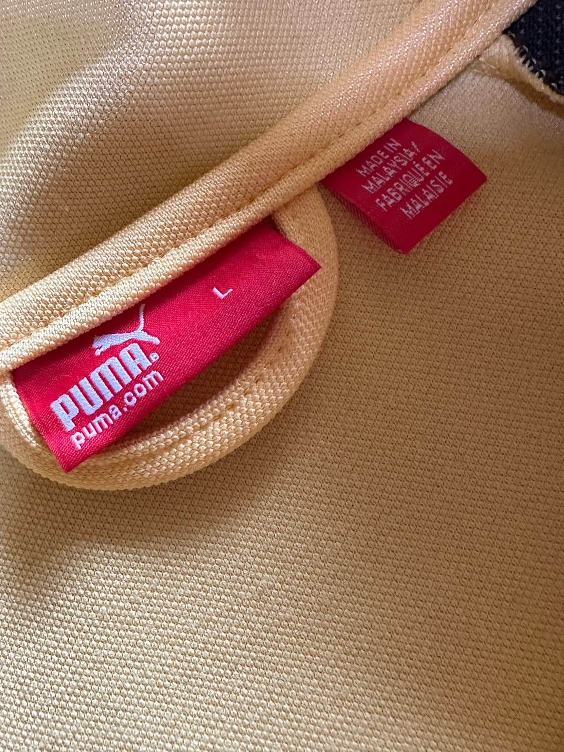 푸마 져지 빈티지 대장 트랙탑 퓨마 브라운 엘로우 Y2K 희귀 집업 상품이미지5