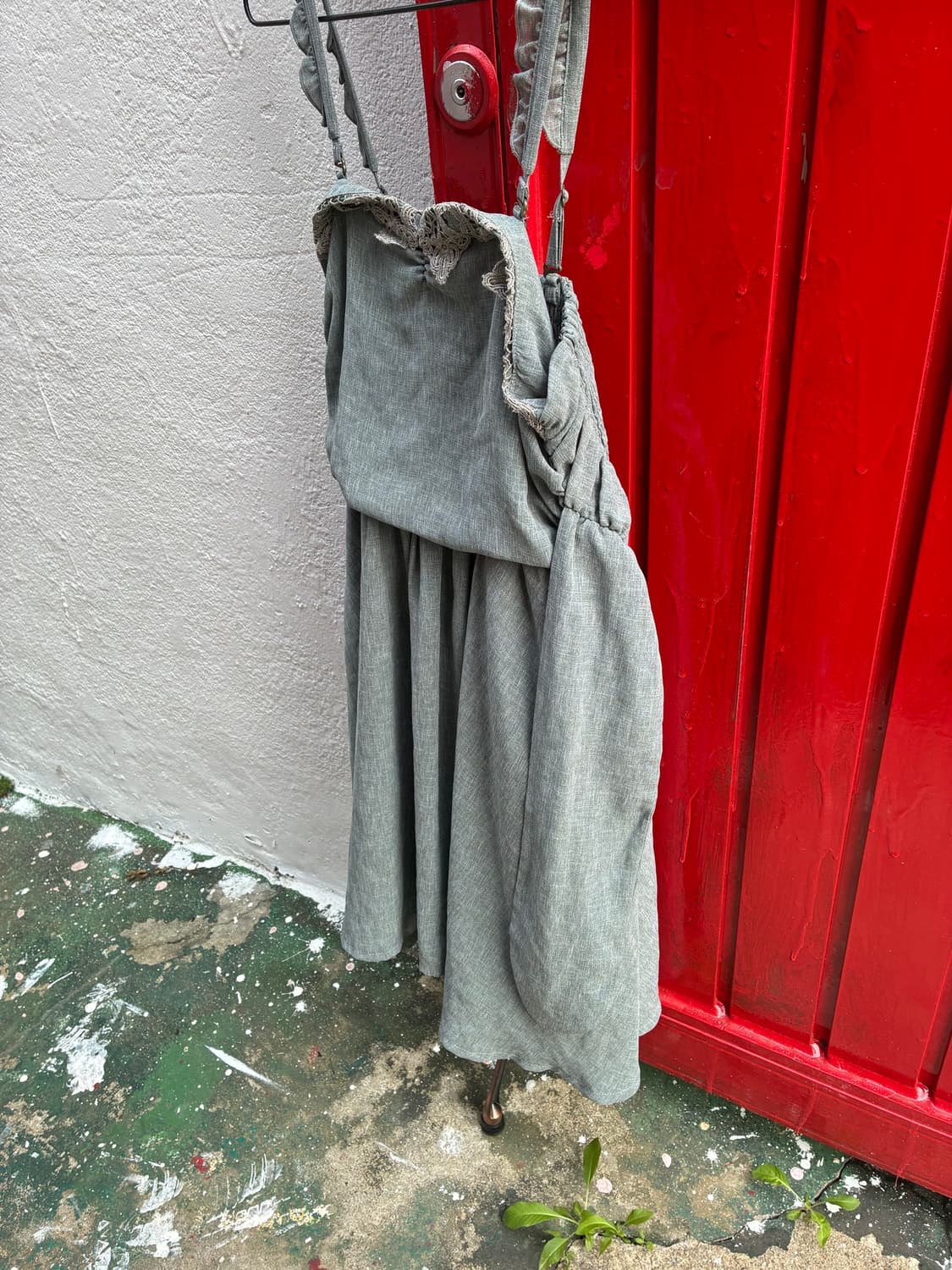 Gray frill sleeveless ops 🖨️  상품이미지3
