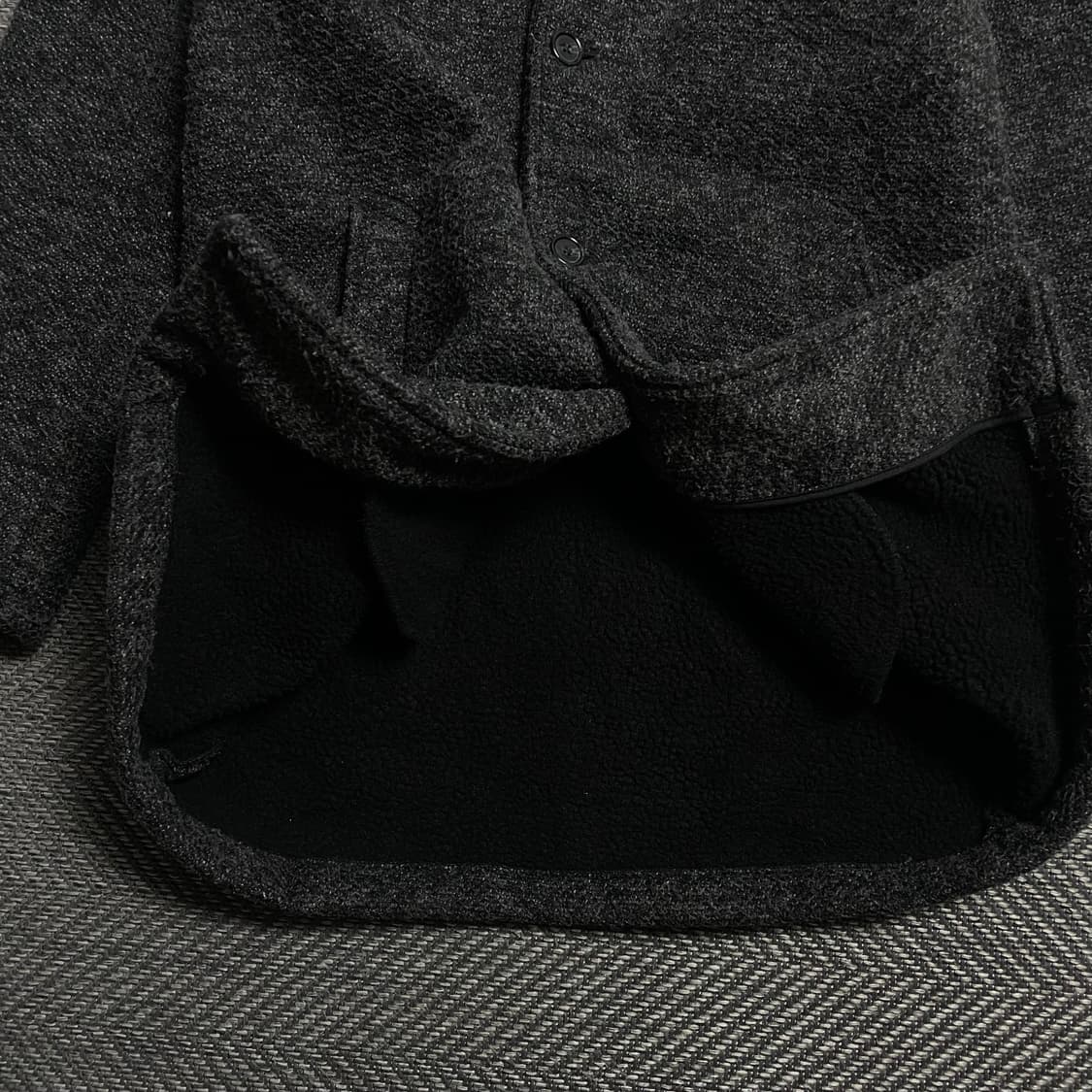 빈티지 트위드 오버핏 싱글 발마칸 코트o 5323 상품이미지4