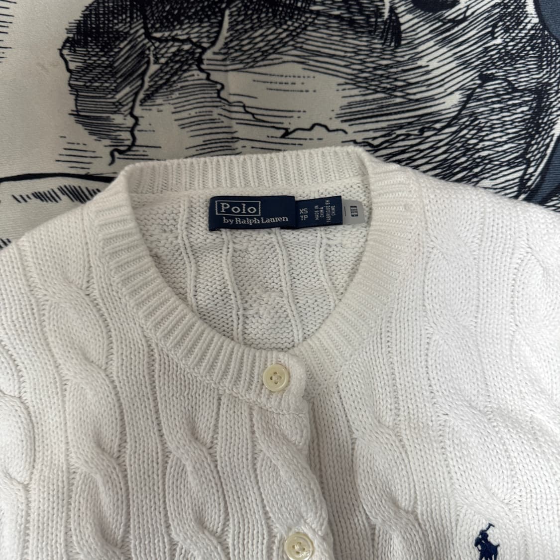 폴로랄프로렌 케이블가디건 XS사이즈 상품이미지4