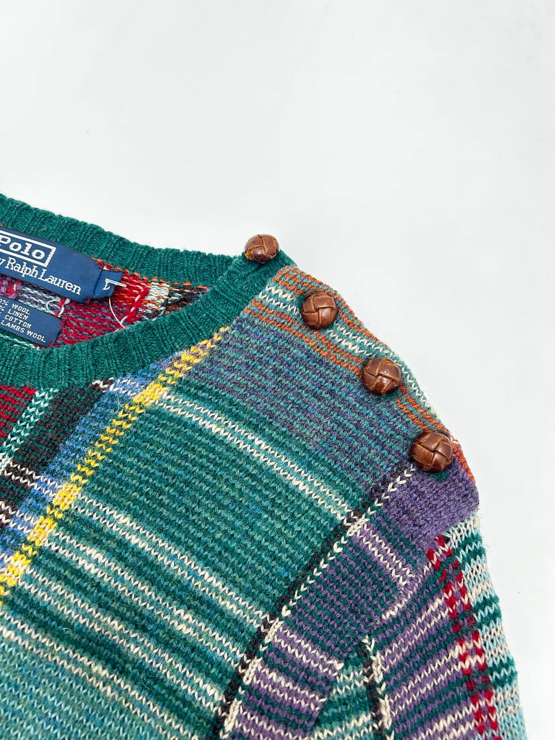 폴로 랄프로렌 체크 니트 상품이미지3