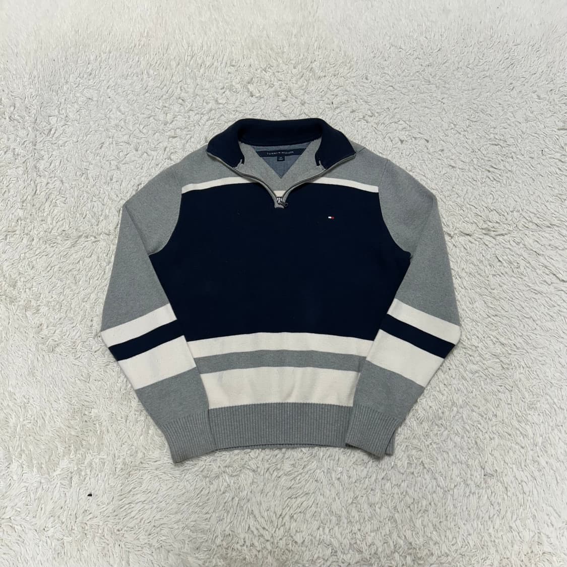 타미힐피거 반집업니트 상품이미지1