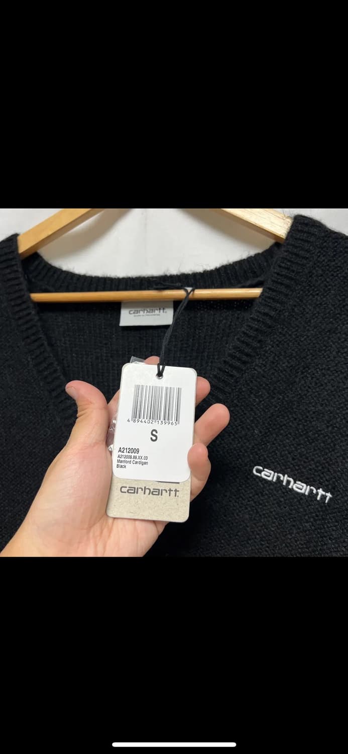 [정품/S] ❤️새상품❤️칼하트 WIP 블랙 가디건 상품이미지3