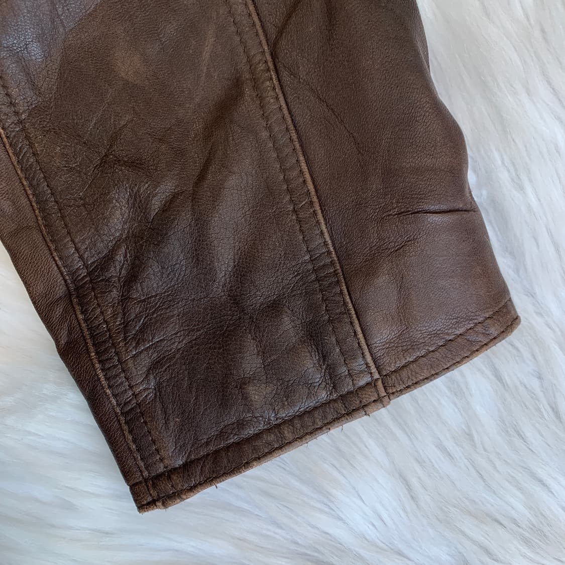 일본 빈티지 HUMPHREY BOGART 사슴 가죽 자켓 1739 상품이미지8