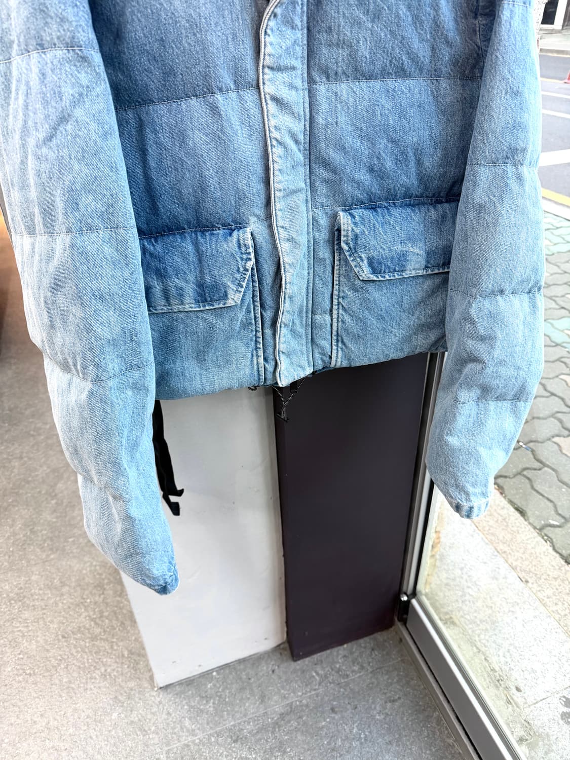 XS/ 언래블 프로젝트 다운 데님 패딩점퍼 상품이미지4