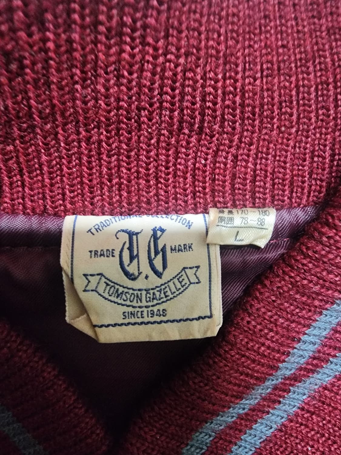 빈티지 80's 톰슨가젤 레터맨 울 바시티 자켓 상품이미지7