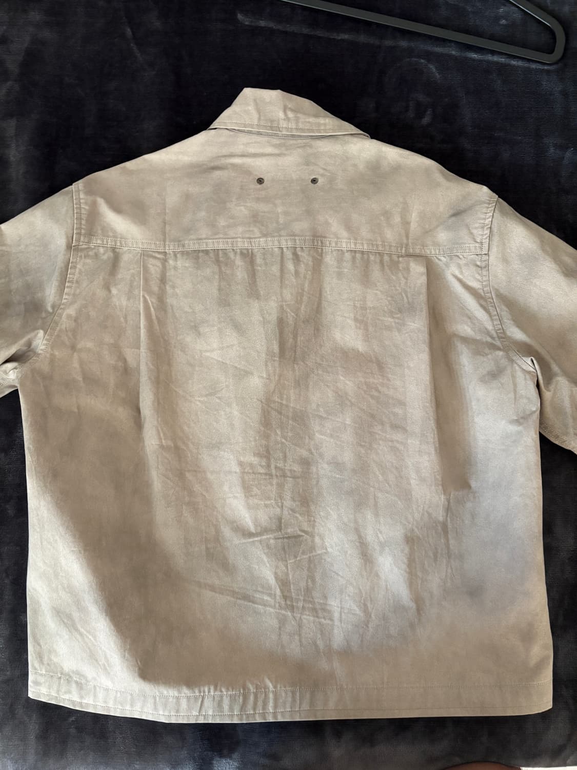 kafka western 워시드 스냅 셔츠 베이지 상품이미지3