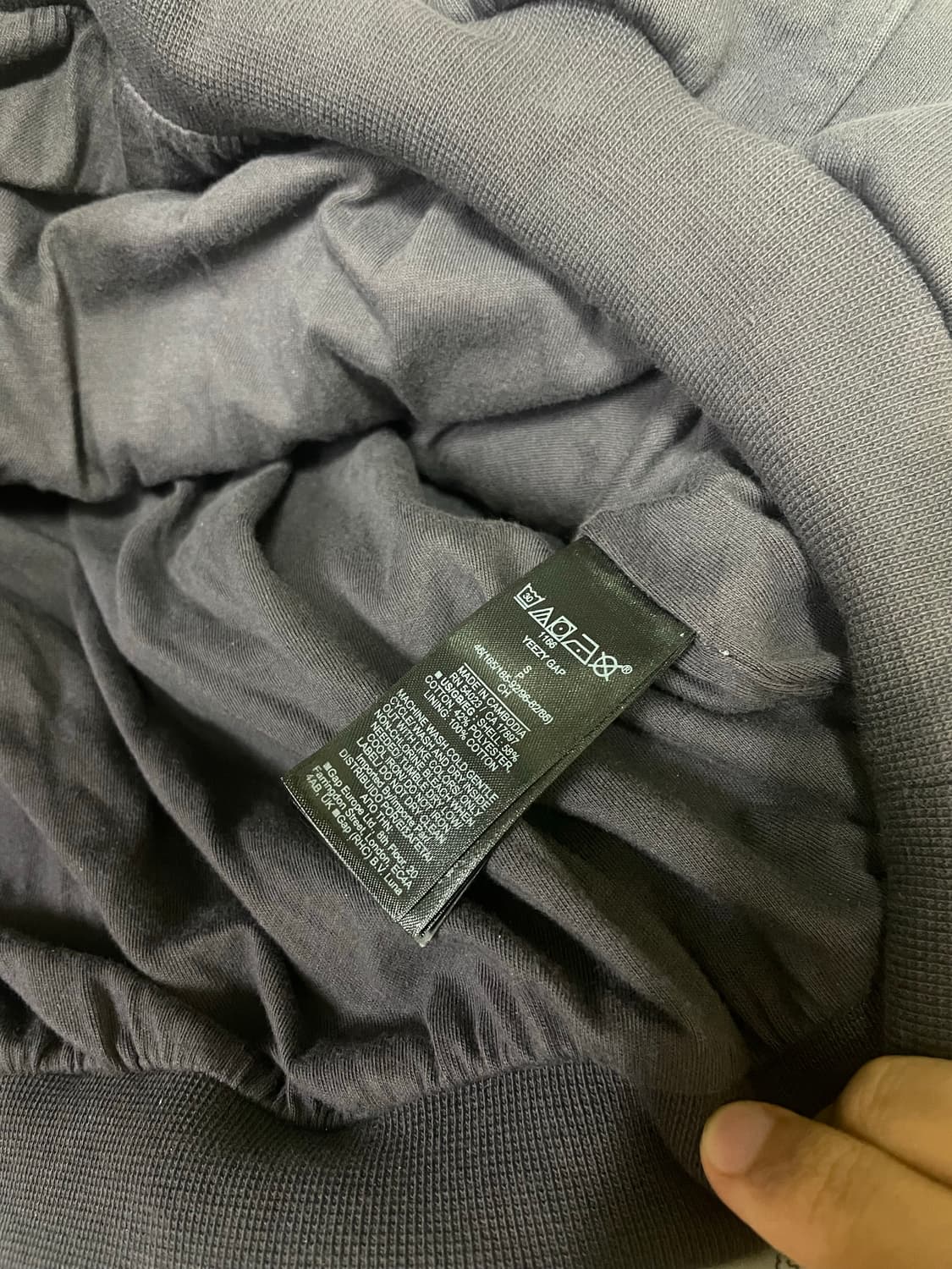 이지갭 발렌시아가 로고 후드 블랙 s 상품이미지4