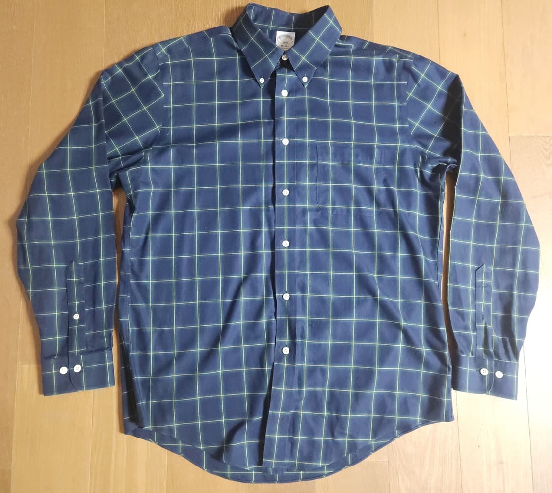 레어품목)브룩스브라더스 블랙와치 타탄 리젠트핏셔츠(L) 상품이미지1