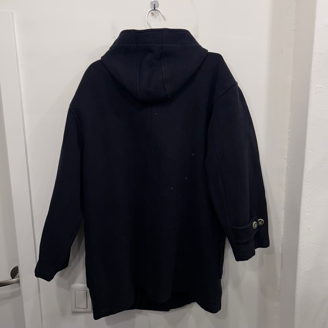 인터메조 울 피콕 후드 상아 더플 롱코트 상품이미지5