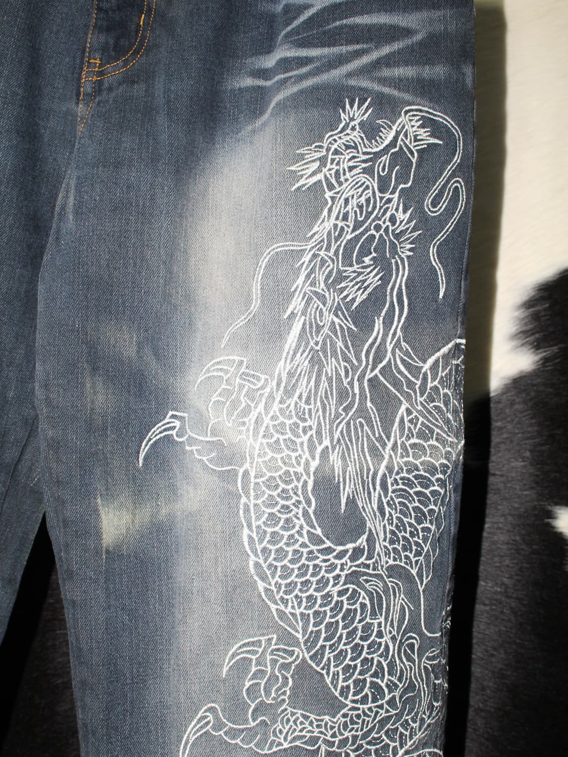 雅結 마사유Oriental Pattern Dragon wide pants 상품이미지5