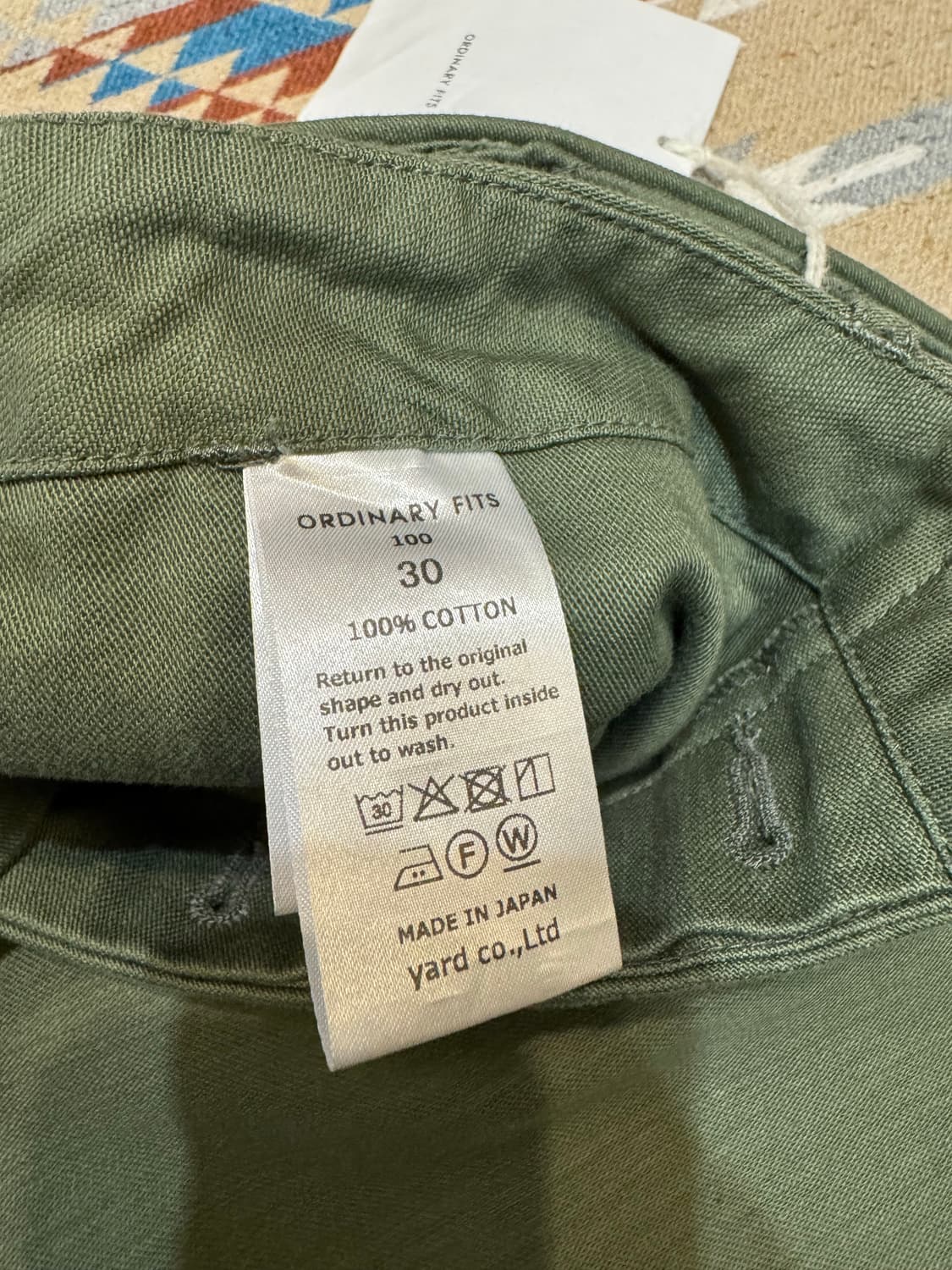 [30] 오디너리 핏츠 퍼티그 팬츠 올리브 상품이미지7