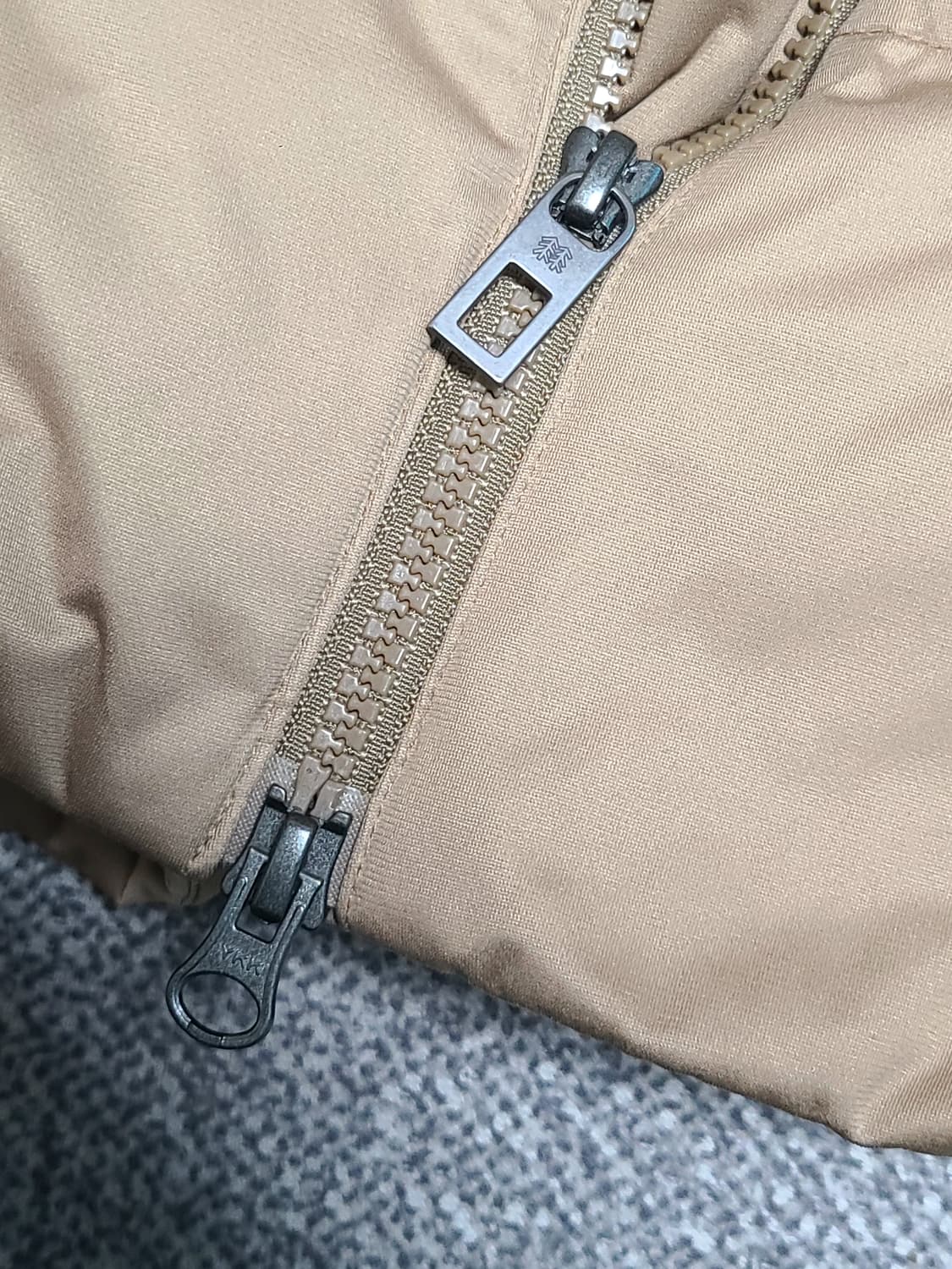 코오롱 스포츠 여성 구스 패딩 M  90  베이지 상품이미지8