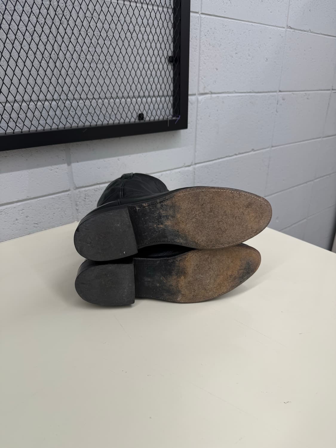 Lucchese 2000 Goat Skin Black 8.5D 상품이미지3