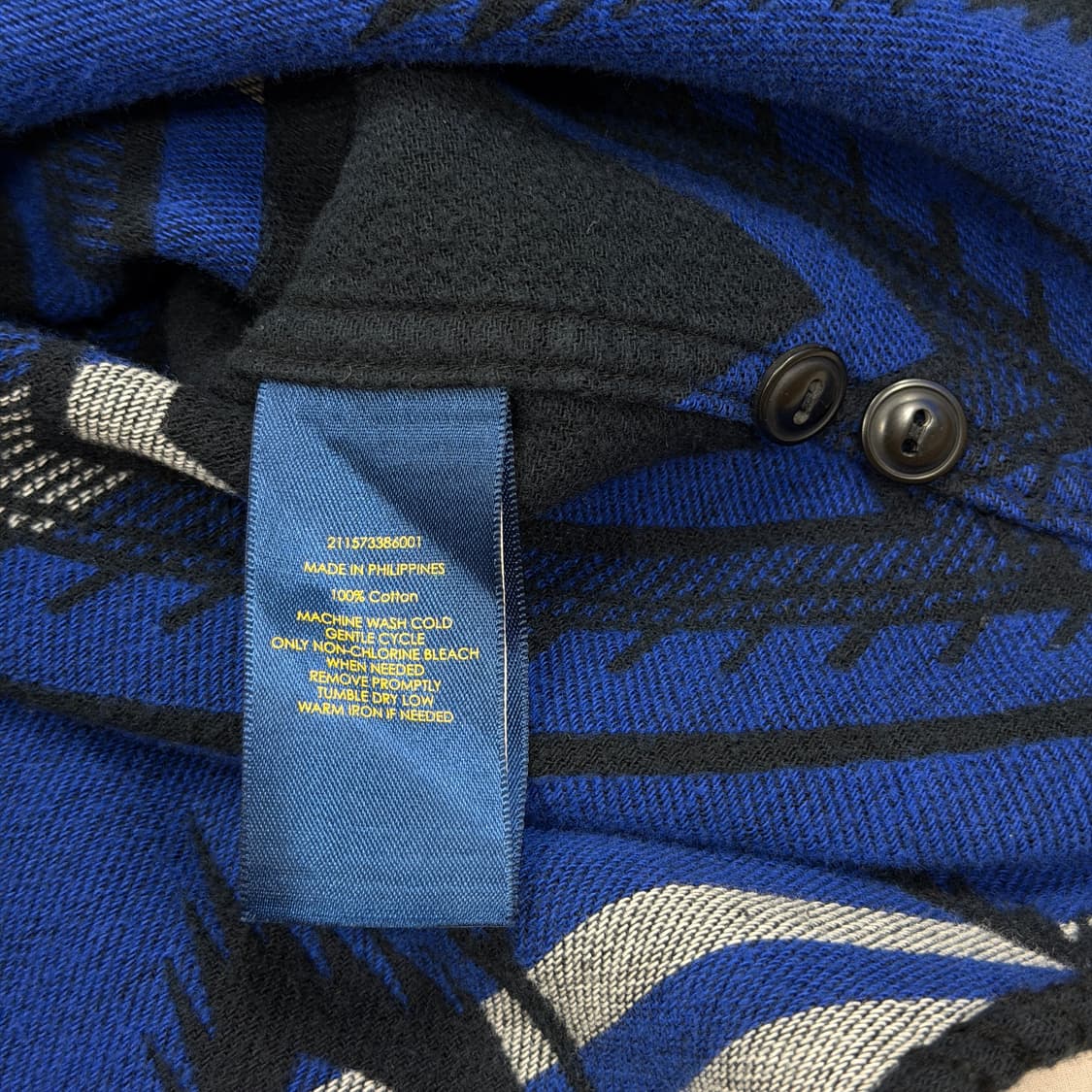 폴로 랄프로렌 나바호 패턴 헤비 코튼 셔츠 남방 XS 상품이미지4