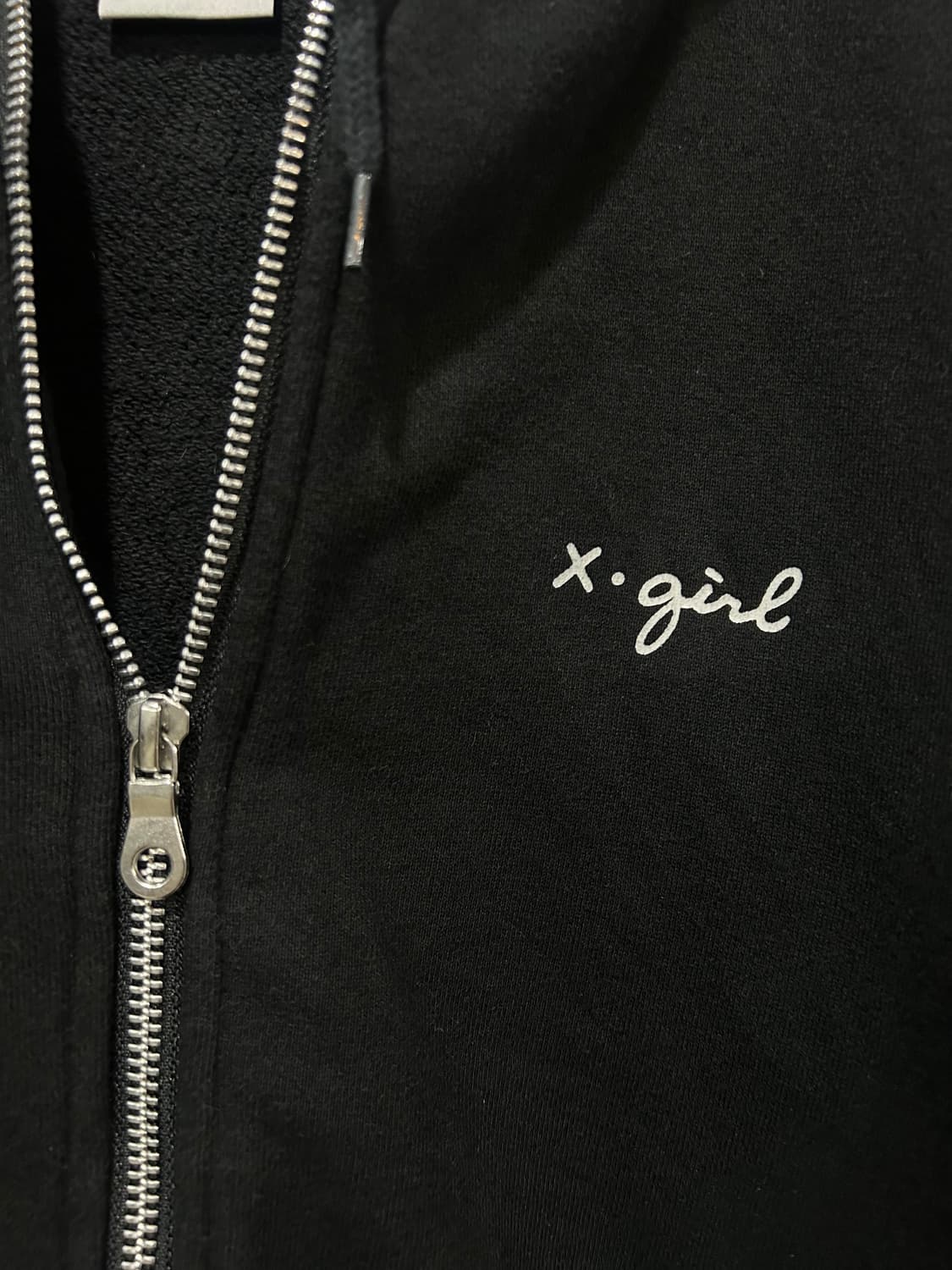 X-GIRL cursive logo hoodie zip-up 상품이미지4