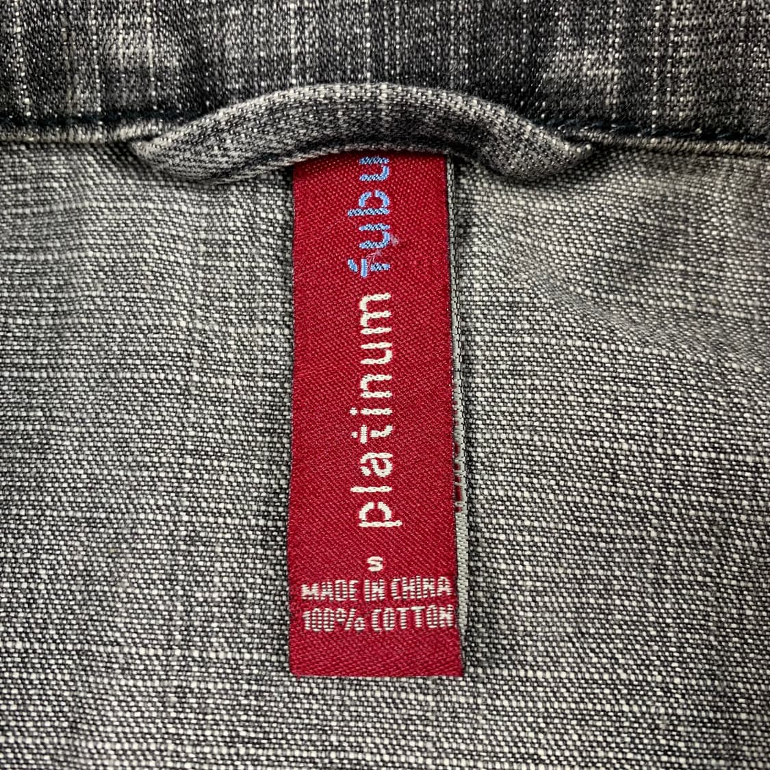 90s 플래티넘 후부 팻알버트 흑청 데님 자켓  상품이미지9