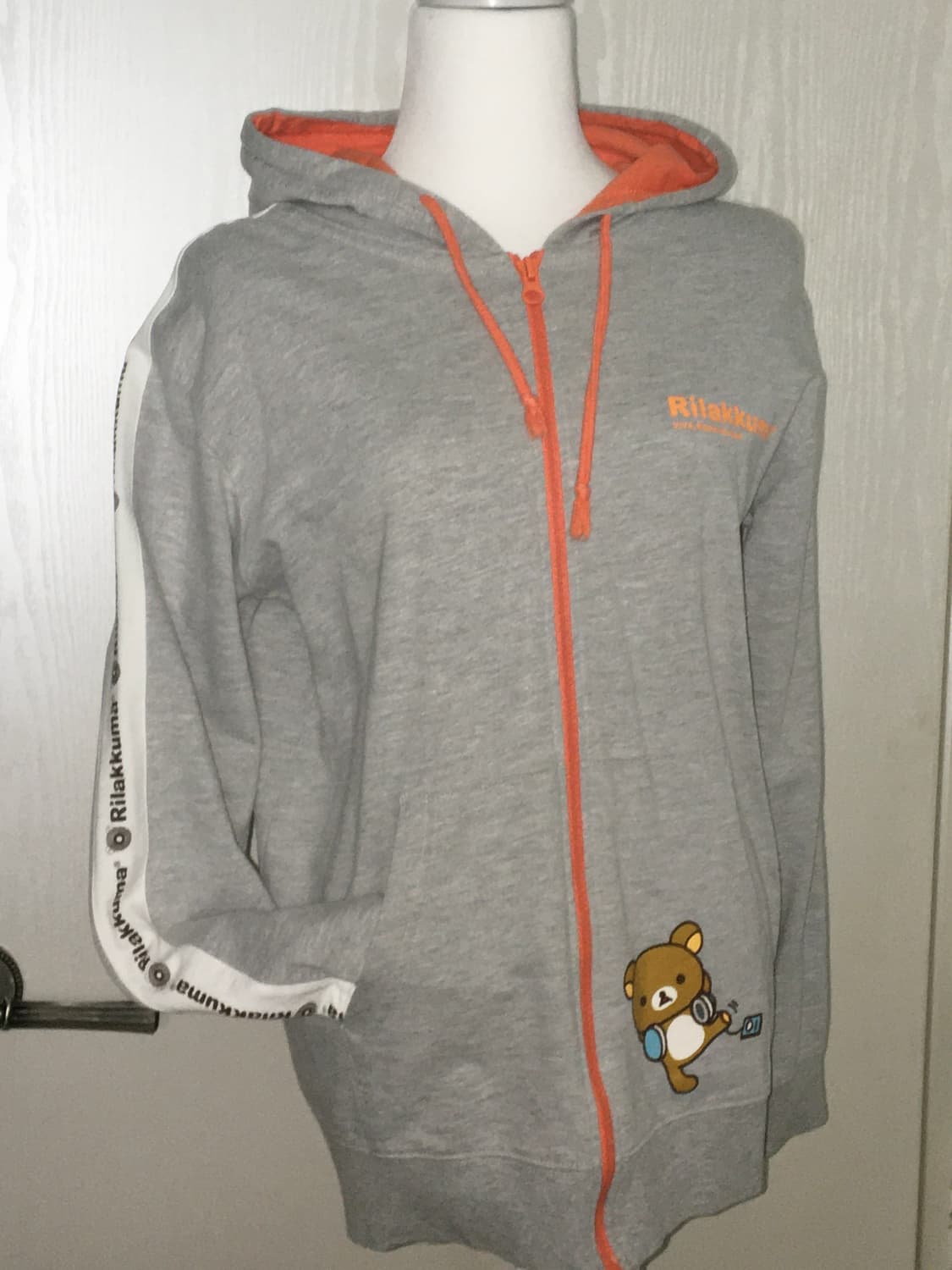 Rilakuma hood zip up 리락쿠마 후드집업 키즈 L  상품이미지3
