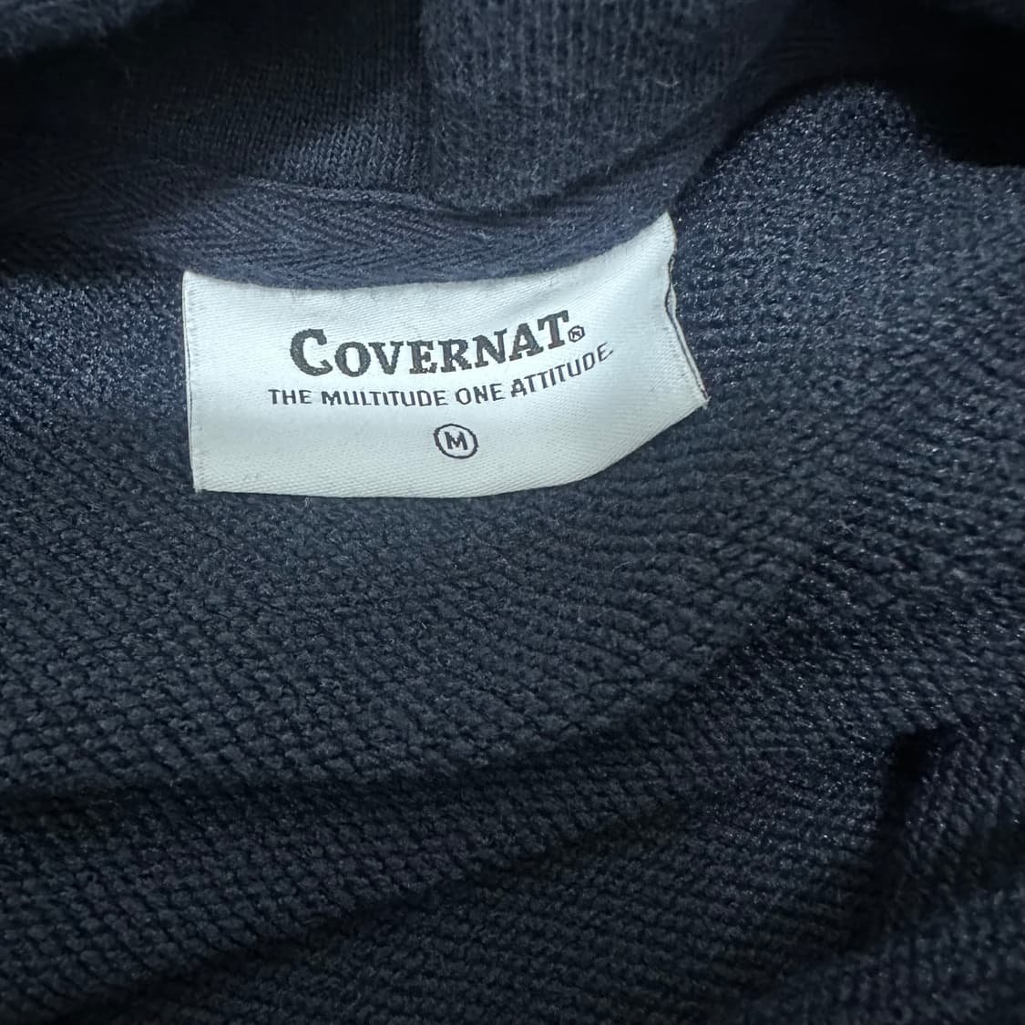 커버낫 C 로고 후드티셔츠 네이비 M 상품이미지3