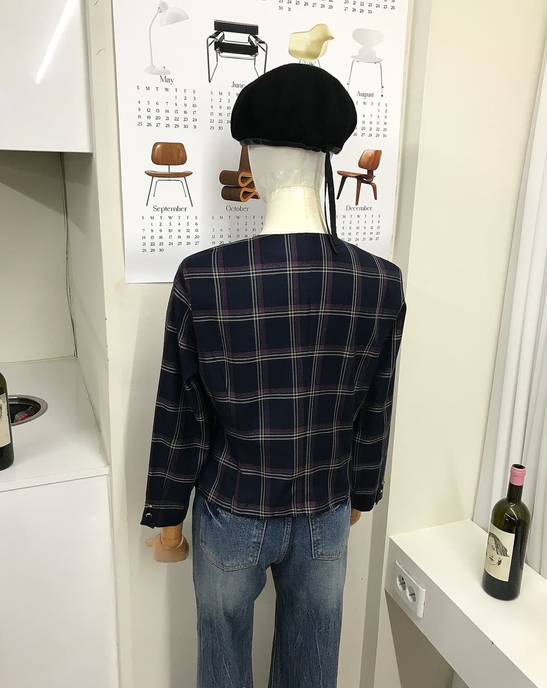 버버리 체크 크롭 자켓 상품이미지7