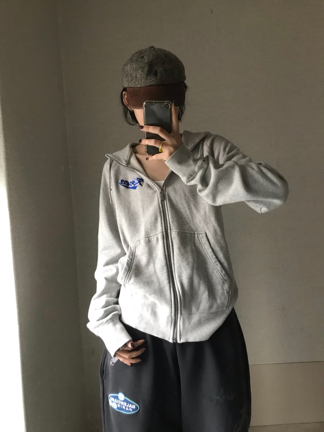 나이키 코리아 그레이 후드집업 상품이미지5
