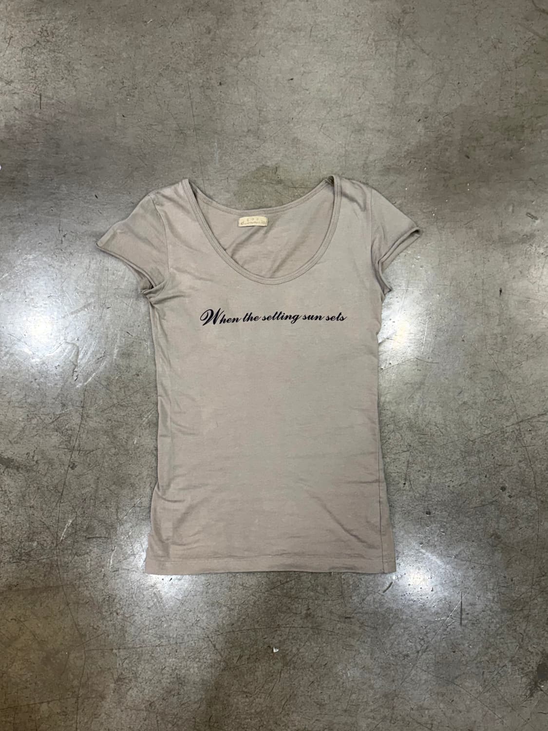 GOA 슬림 실루엣 코튼 티셔츠 상품이미지8