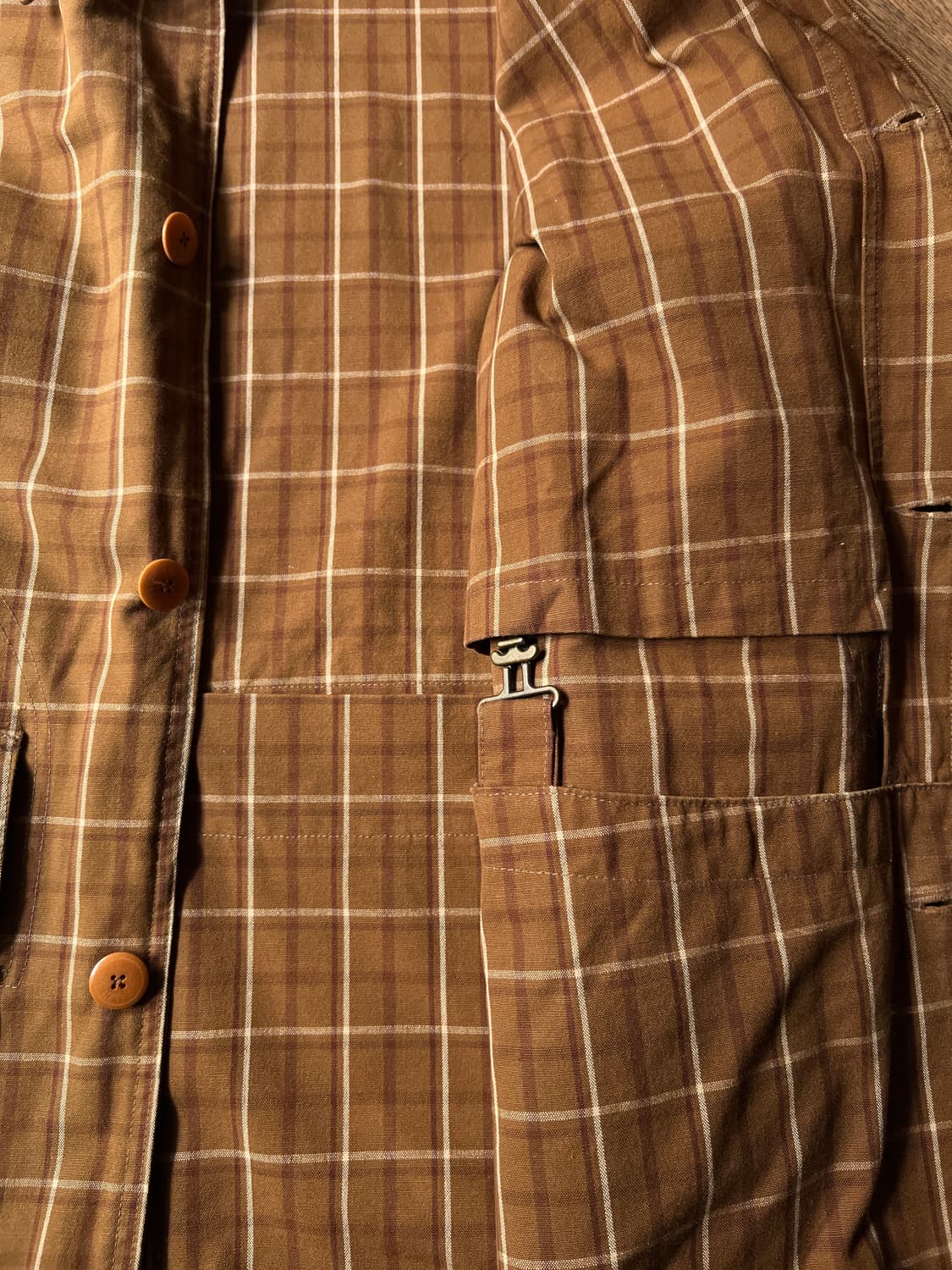 [M]폴로 랄프로렌 Made in USA 브라운 타탄체크 헌팅 자켓 상품이미지7