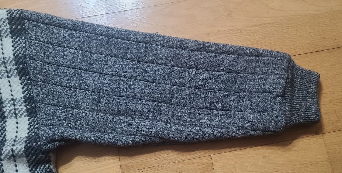 Gran Signore 일본빈티지 90's 체크 모직 블루종 자켓 M 상품이미지8