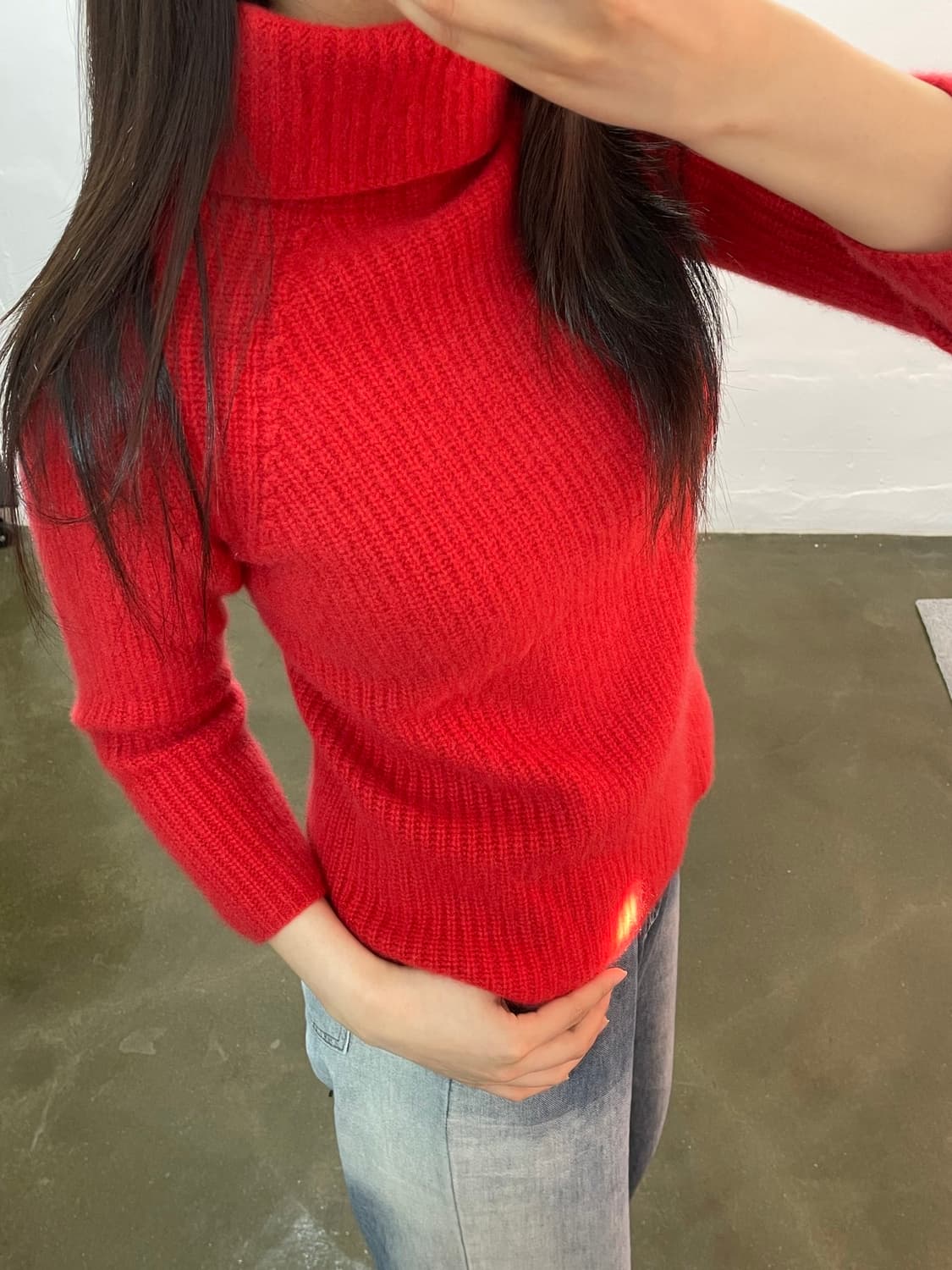 롱샴 캐시미어 터틀넥 니트 XS 상품이미지1