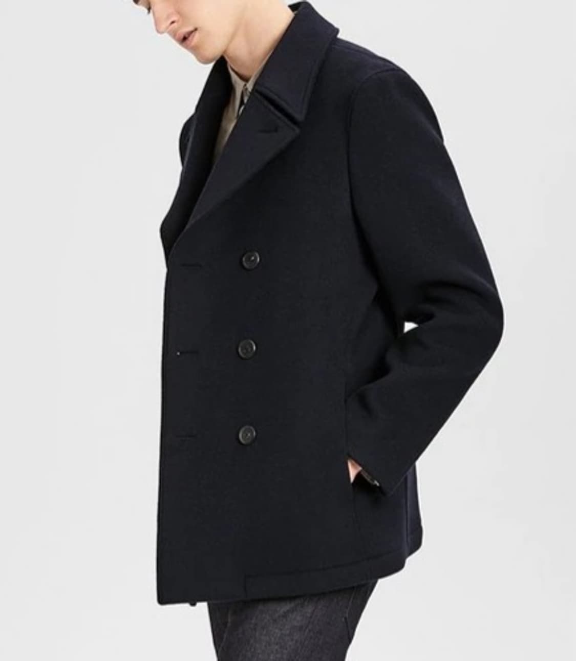 [s] THEORY 띠어리 정품 남성 더블 버튼  브레스티드 피코트 상품이미지8