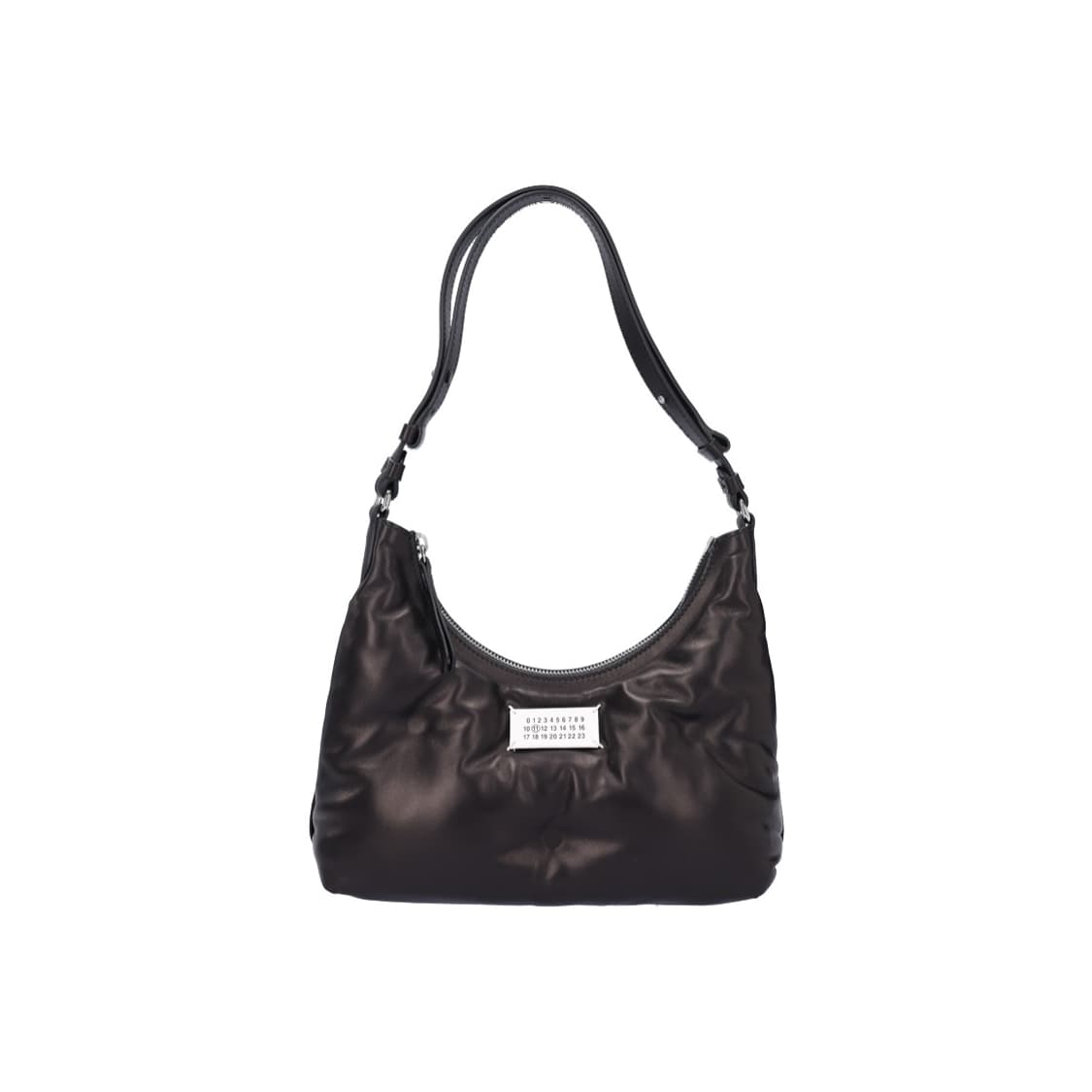 메종 마르지엘라 SB3WG0024 글램 슬램 스몰 호보백 나파 레더 블랙 상품이미지1