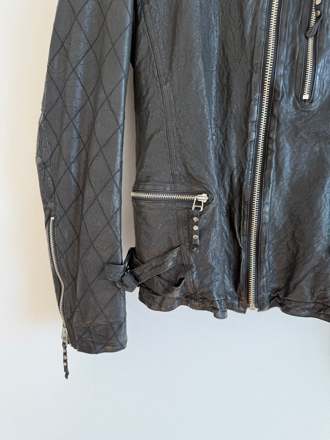 Pre owned 램스킨 레더자켓 상품이미지4