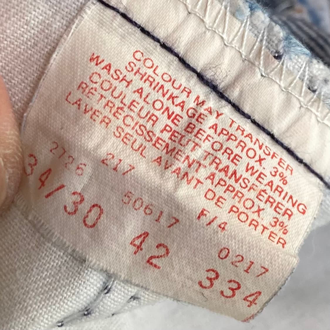 리바이스 오렌지탭 데님팬츠 34/30 상품이미지5