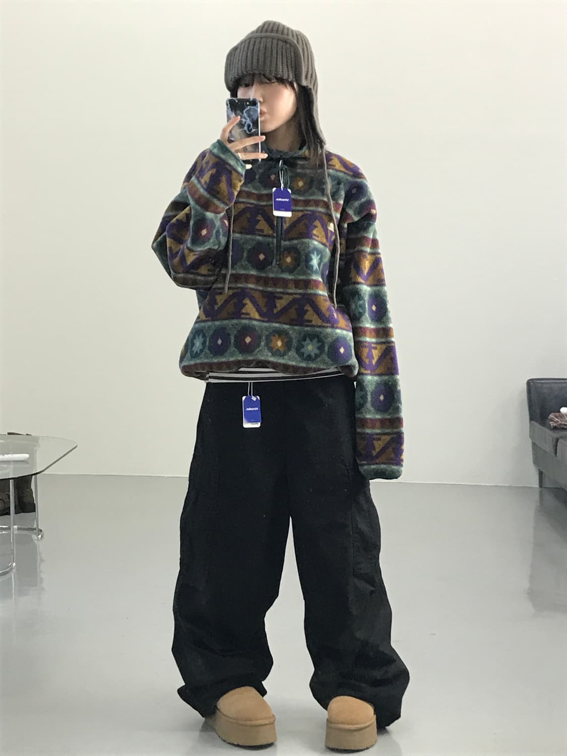 Columbia 90’s Madein U.S.A. Aztec Fleece 상품이미지2