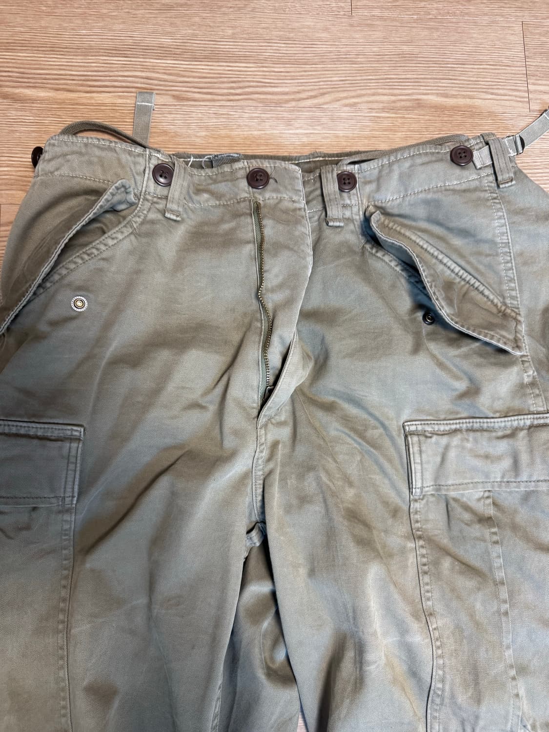 폴로 랄프로렌 립스탑 카고 33-32 카키 팬츠 / 덱스 착용 상품이미지2