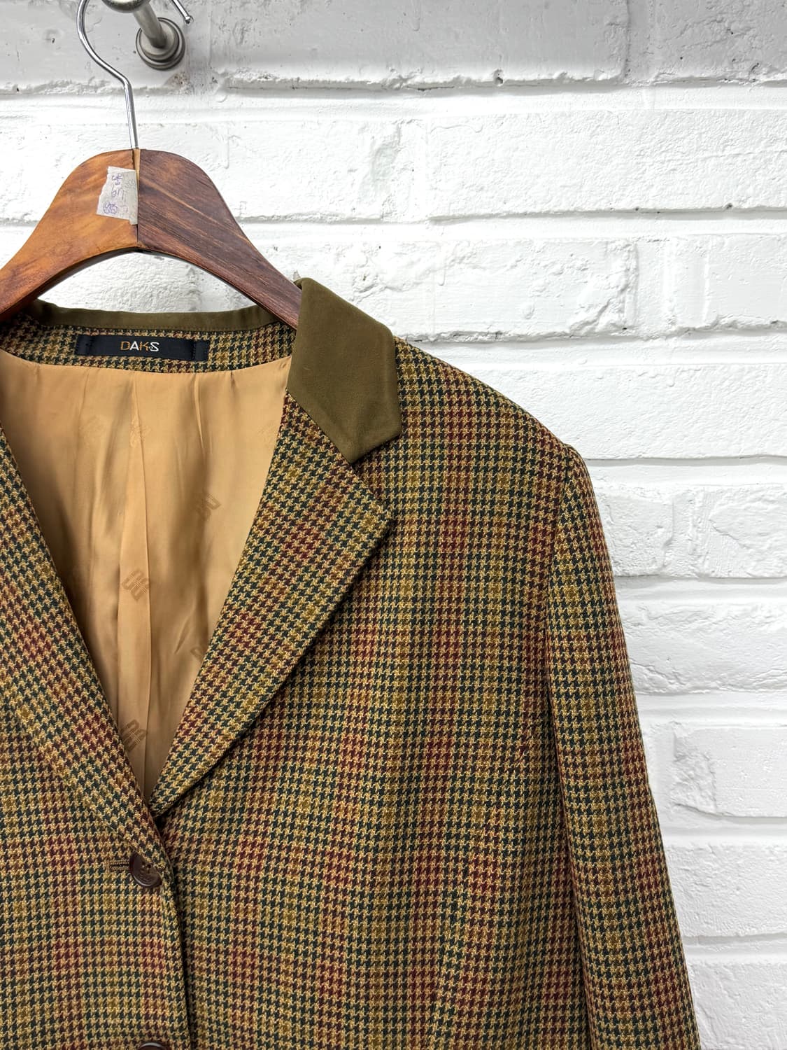 닥스 브라운 체크 모자켓 상품이미지4