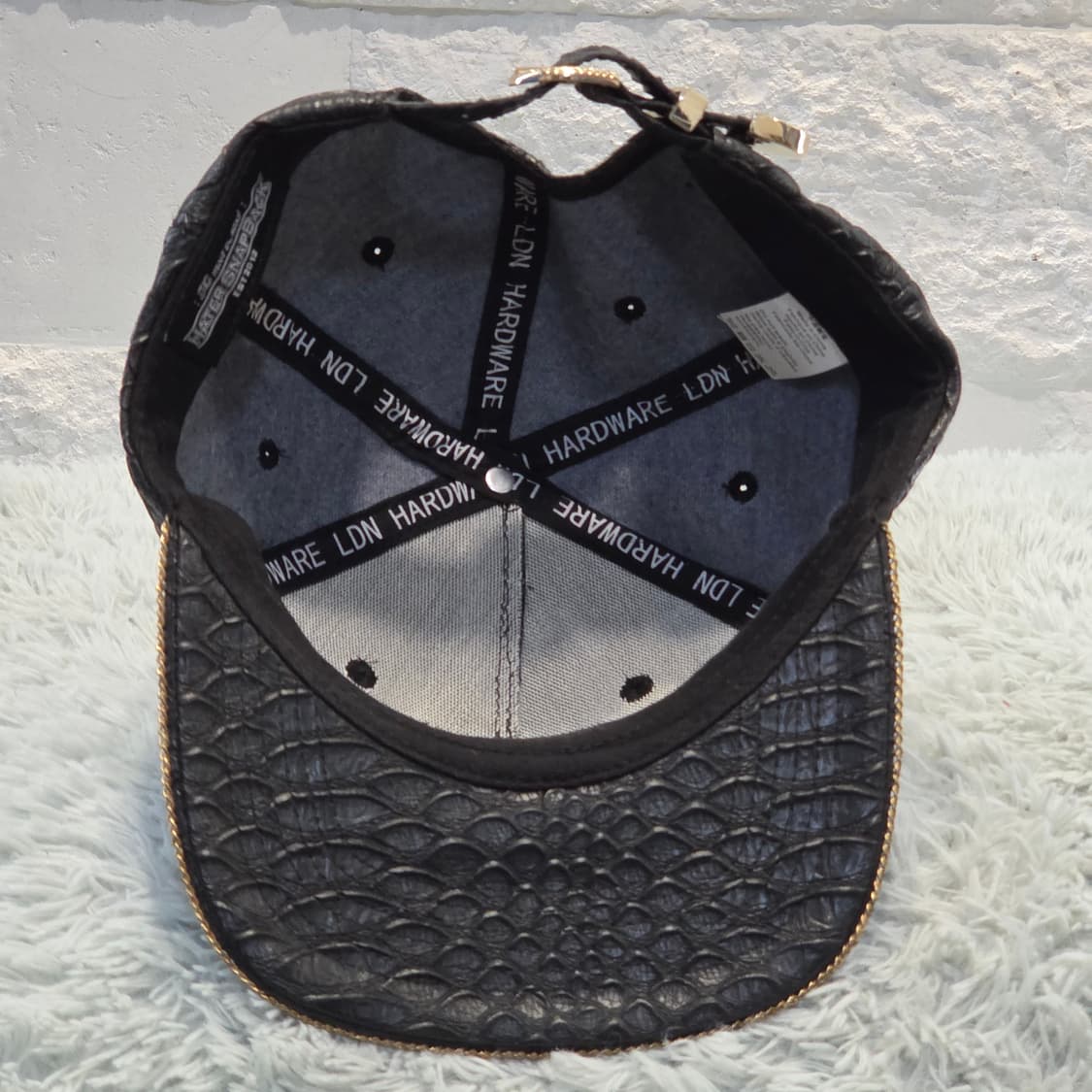 L7-3:헤이터 스냅백 하드웨어 런던 콜라보 블랙 크로커 캡 (56-59 상품이미지9