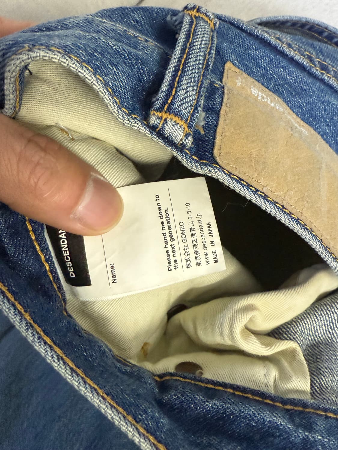 디센던트 25fw 1995 데님 팬츠 4사이즈 중청 상품이미지6