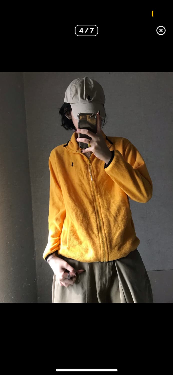 폴로스포츠 후리스 옐로우 급처 상품이미지1