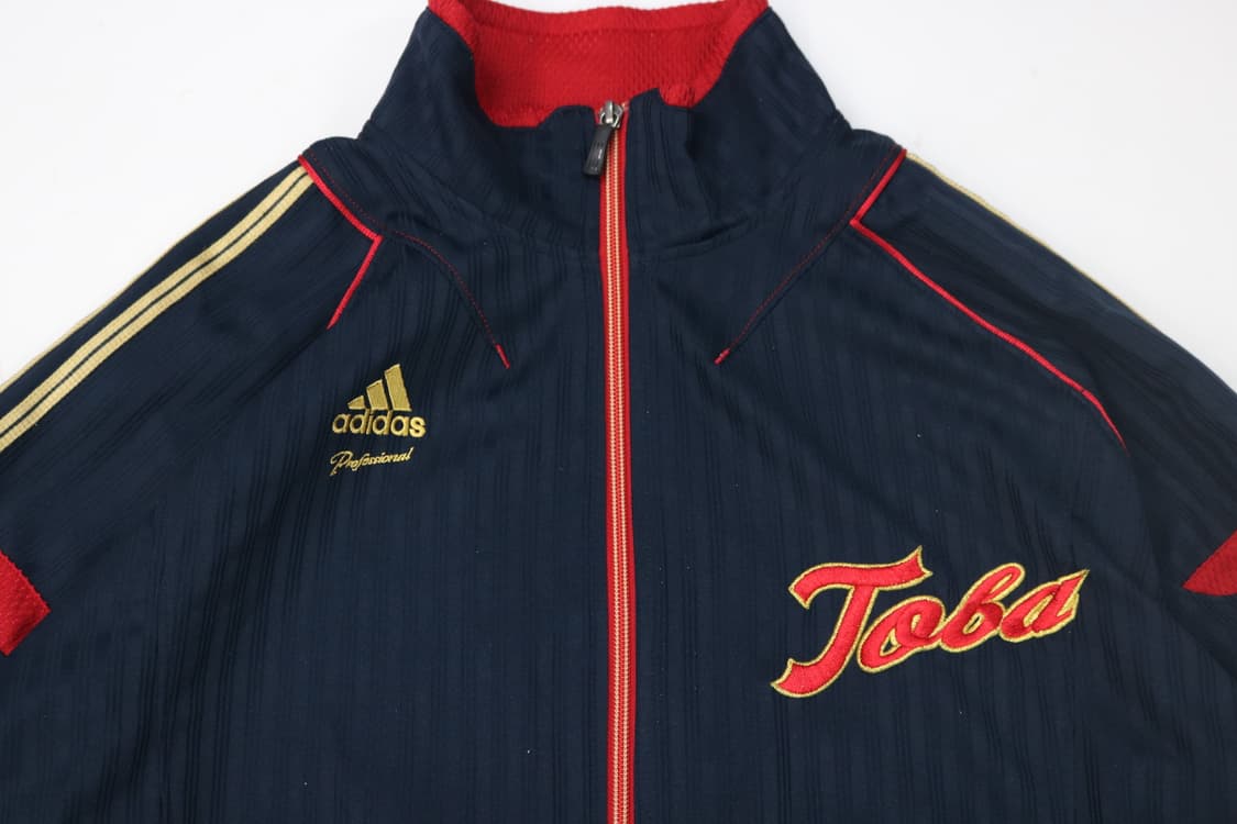 아디다스(Adidas) 프로페셔널 빈티지 네이비 골드 웜업 트랙탑 (M) 상품이미지3