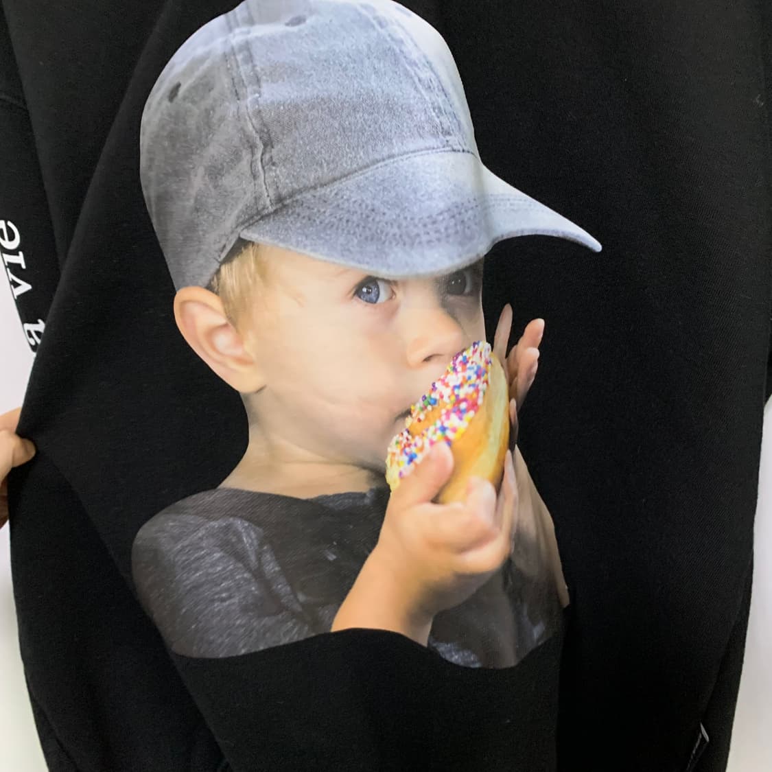 아크메드라비 빈티지 프린팅 후드티 블랙 남녀공용 L-XL 상품이미지3