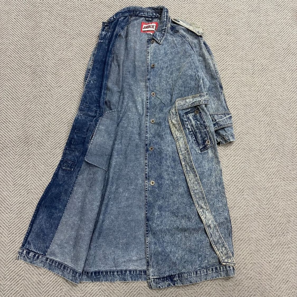 조다쉬 빈티지 워싱 데님 코트 v1832 상품이미지5