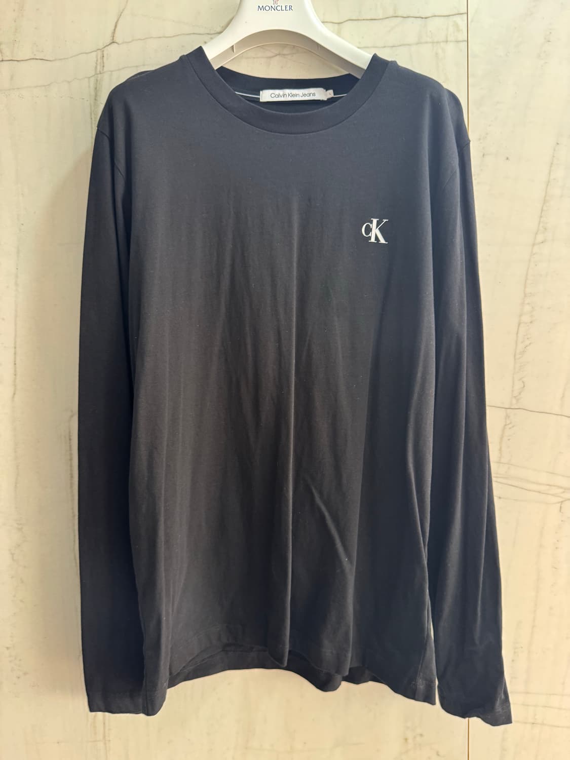 Calvin Klein Jeans CK 로고 롱슬리브 티셔츠 상품이미지1