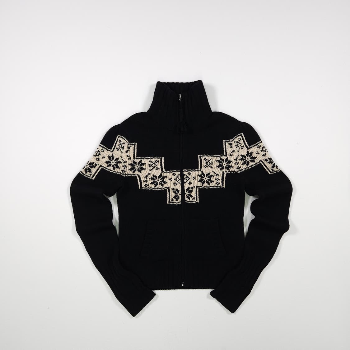 랄프로렌 패턴 집업 니트 상품이미지1