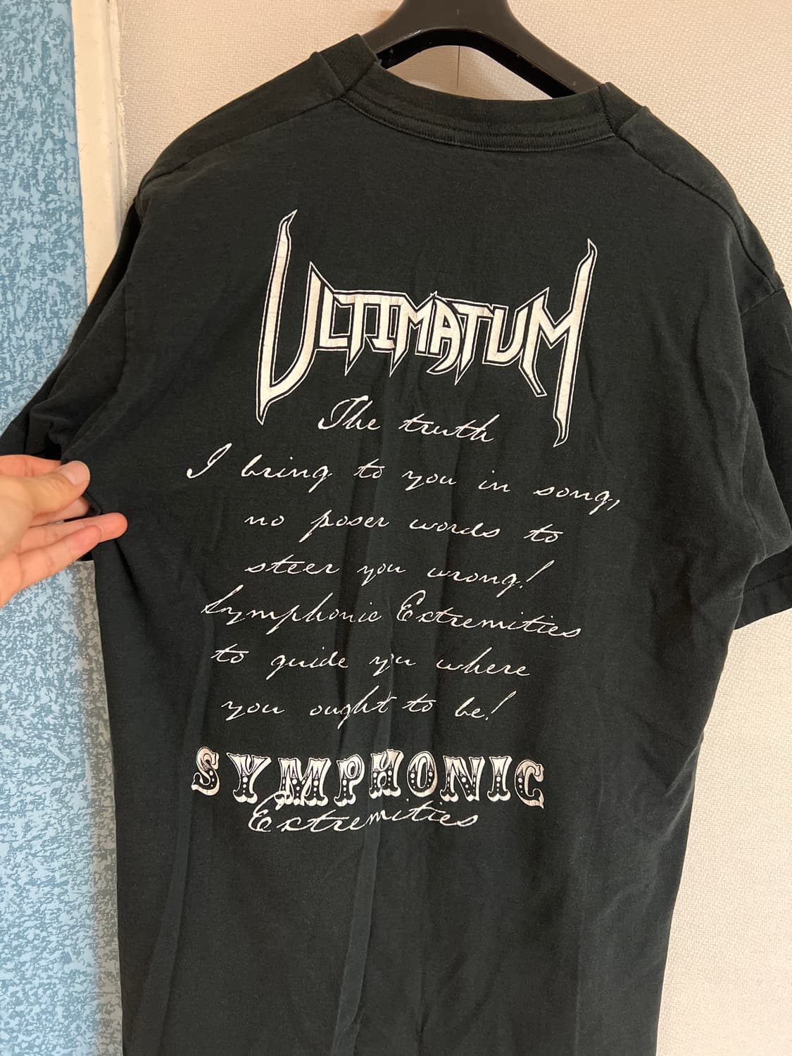 90년대 빈티지 메탈 밴드 티셔츠 Ultimatum USA제 싱글스티치 상품이미지3